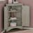 Corner Cabinet With Adjustable Shelves And Doors-113793380