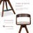 Rozella Solid Wood Counter Height Arm Chairs