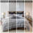 Comfortable Cotton Grey Black Bedding Sets For Home