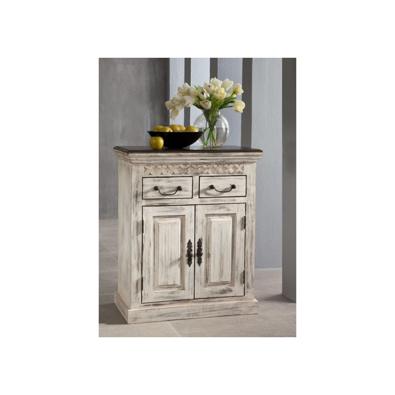 Castle Solid Wood 70cm W 2 - Drawer Chest of Drawers