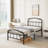 Oley Double Wave Headboard and Footboard Heavy Duty Anti-sway 18in High Steel Tube Iron Bed with Storage-1771660211