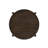 Round Solid Wood End Table, Dark Brown