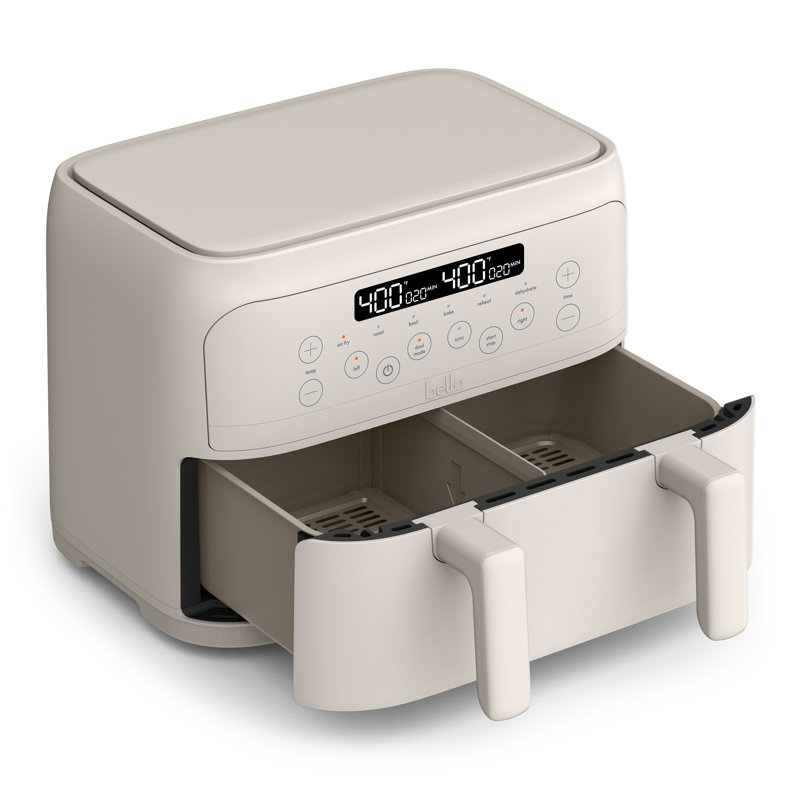 Bella 4.0 QT Trizone Air Fryer, Oatmilk