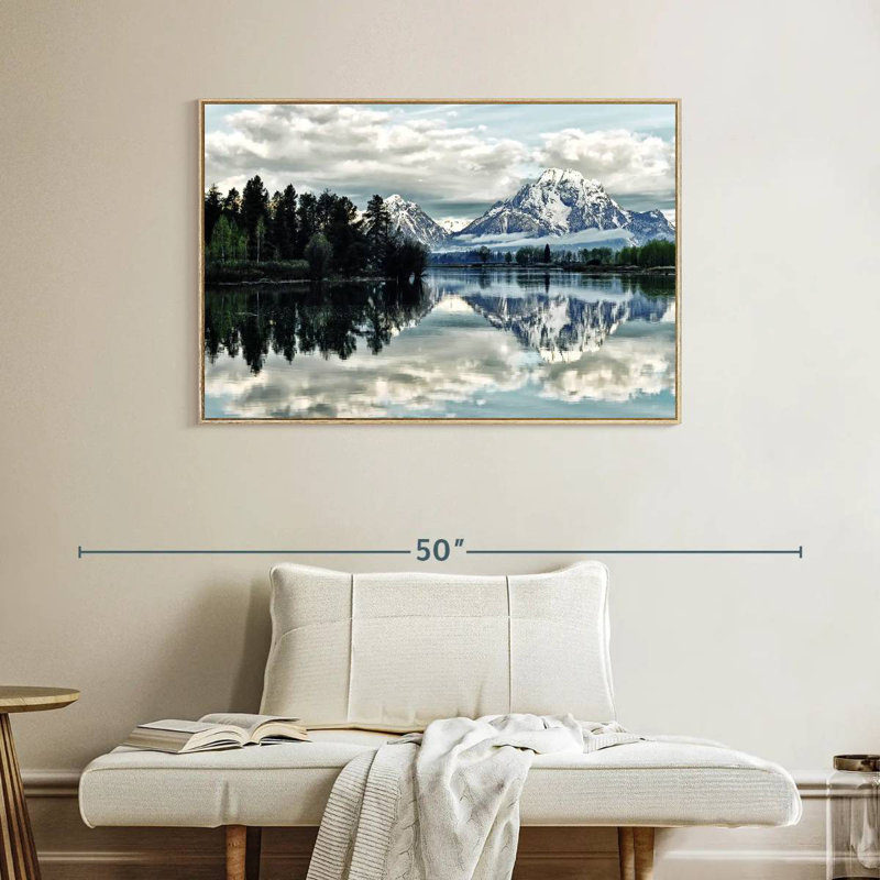 Jackson Hole, Cadre flottant en bois naturel, 40 po x 27 po