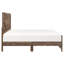 Lit double rustique brun rustique, sensation moderne avec tête de lit et rails, meubles en bois, chaise contemporaine requise en bois avec sommier tapissier-857421379-857421391