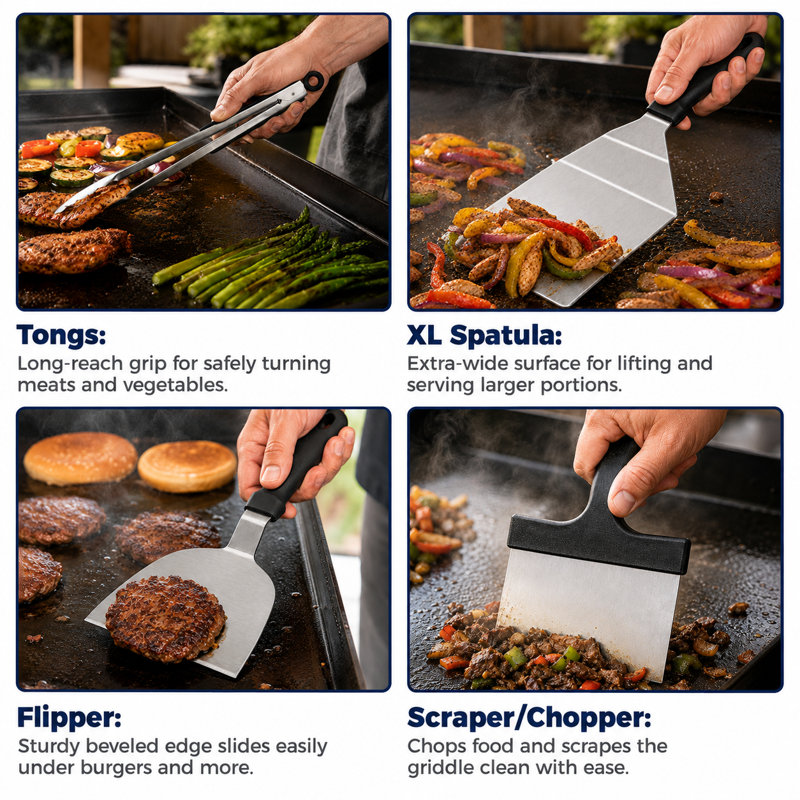 CHEFSPOT 233 Piece Ultimate Griddle Accessories for Blackstone Griddles - Flat Top Grill Accessories