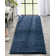 Berte Modern Solid Dark Blue Textured Shag Rug