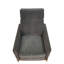 Fauteuil inclinable manuel à 3 positions Tacara avec structure en bois massif et pieds en chêne naturel-106632324