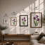 Purple Tulips Botanical - Framed Print-1510095308-1510095282
