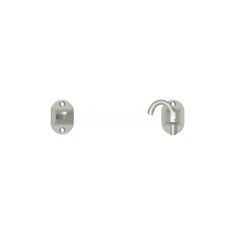 British Style Cabin Lock, Brushed Nickel