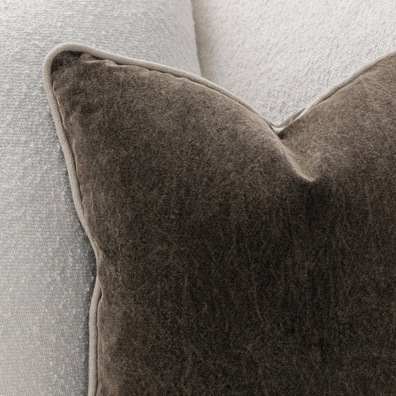 Heirloom Pillow Cover & Insert, Brown, Square 18"