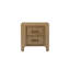 Table de chevet 2 tiroirs en placage d'eucalyptus brun clair, mouvement doux à fermeture en douceur, doublé de feutre pour un rangement sûr, charge intégrée, 18,5 po de largeur, 28 po de profondeur, 26 bois massif et brun clair, tiroirs, montres, largeur,