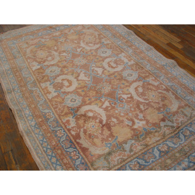 Knotted Cotton Antique Agra - 1930s Rectangle Ivory Small Scatter Size Indian Rug