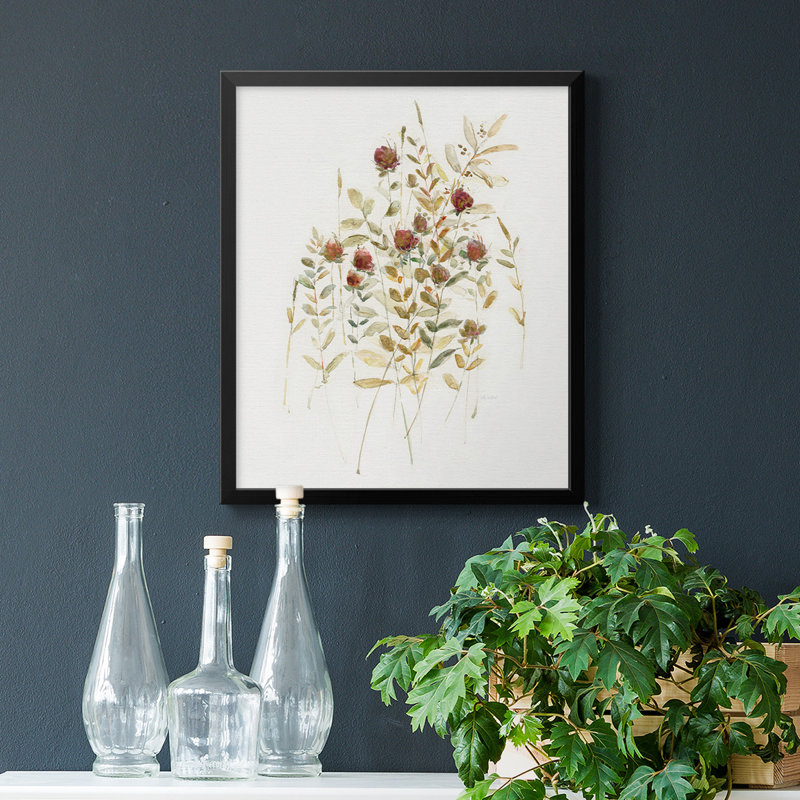 Wildflower Breeze I Premium Framed Canvas - Ready to Hang, Black, 24" H x 20" W