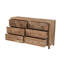 Commode 6 tiroirs en bois massif