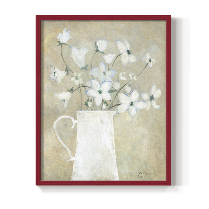 Delicate Bouquet II, reproduction encadrée - bois massif, H 21 po x l 17 po, Rouge