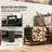 Firewood Rack with Removable Log Racks, Heavy Duty Log Racks