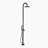 Single-handle basin faucet with modern design and ceramic cartridge for durability