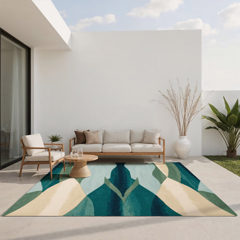 Ethereal Voyage Indoor And Outdoor Area Rug, Rectangle 8' x 10'