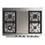Majestic III Series 40 Inch Dual Fuel Range with 6 Sealed Burners, Griddle, in White (Natural Gas, Copper Trim)-1341391954-1341391955-1341391983