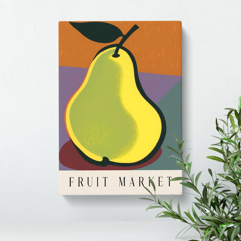 Pear Fruit Market Exhibition Vol.1 - Wrapped Canvas Print, 50cm H x 35cm W x 3cm D