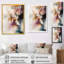 Orange marbré, aquarelle I - art mural abstrait sur toile-351491777-351491780