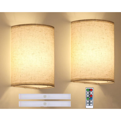 Tatevik Upgraded Plastic LED Flush Mounted Sconce