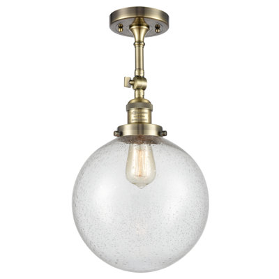 Clementina Glass Semi Flush Mount