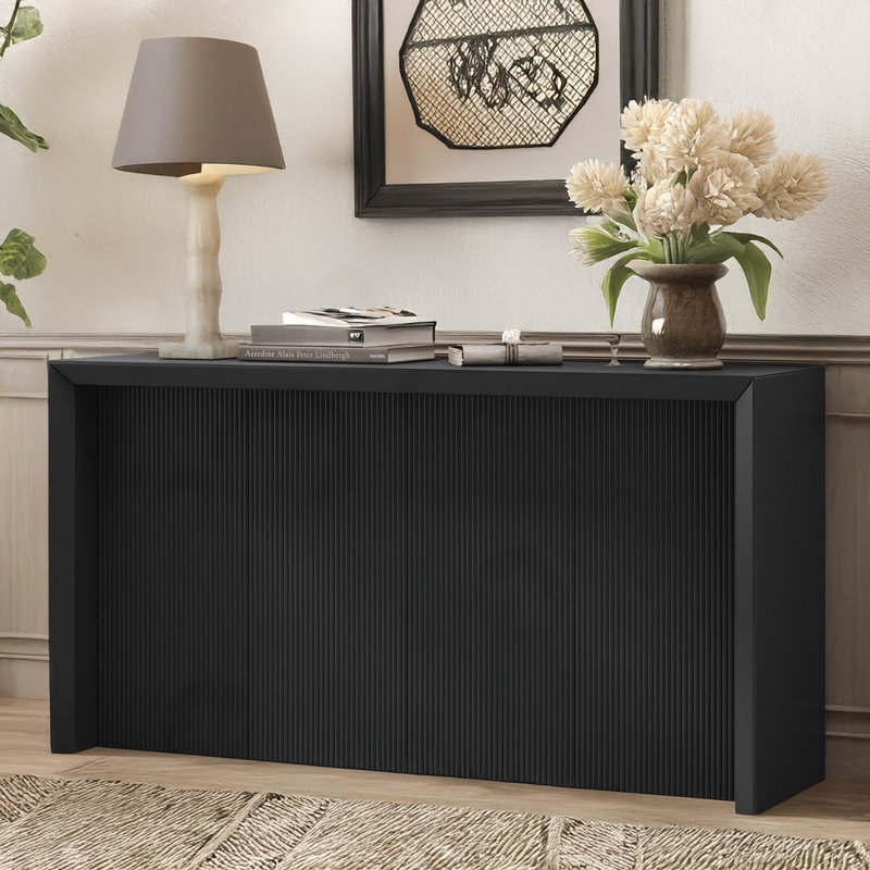 Console 59,7 po Dajonae, Noir