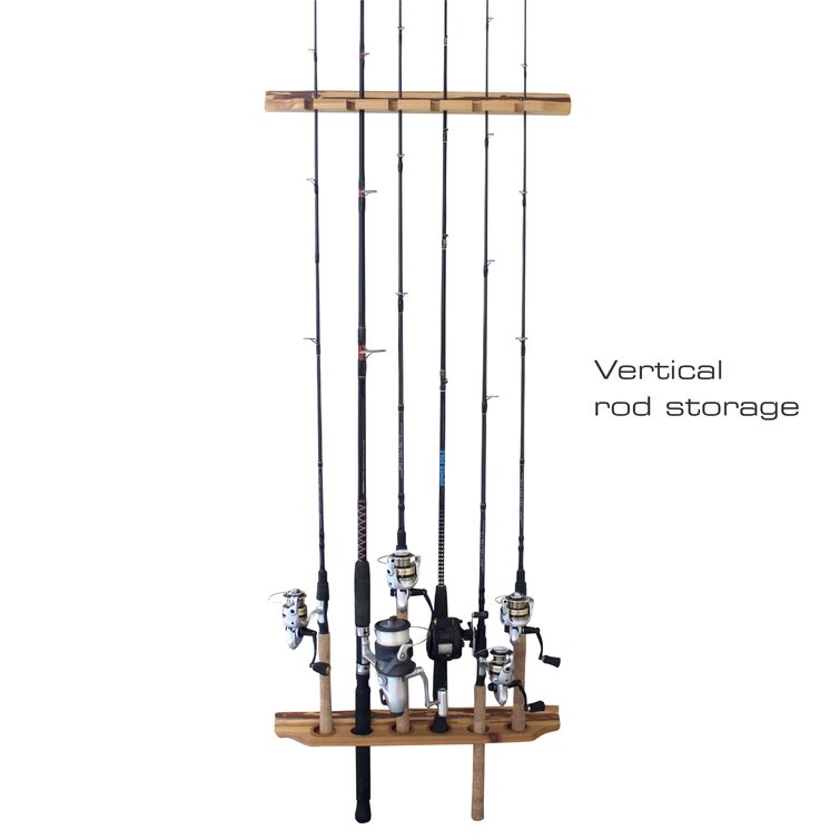 WFX Utility™ Wood Wall Mounted Multi-Use Fishing Rack & Reviews