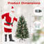  Arbre de Noël artificiel illuminé 5 pi avec 602 extrémités en PE, PVC et PET-1843084739