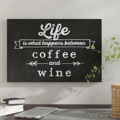 «Coffee & Wine» par Amanda Murray, reproduction sur toile