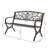 Ethanael Powder Coated Steel Outdoor Bench