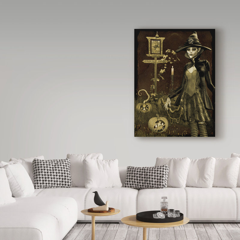 Deagen «Halloween Graveyard 3», impression sur toile tendue, H 47 po x l 35 po x P 2 po