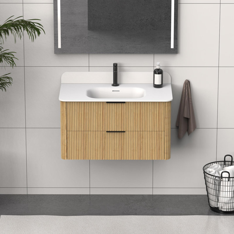 Meuble-lavabo de qualité supérieure avec rangement, 36"