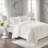 Auturo Off-White Tufted 100% Cotton Sateen 3-Piece King/Cal King Coverlet Set in Farmhouse Style-257804809-205371136