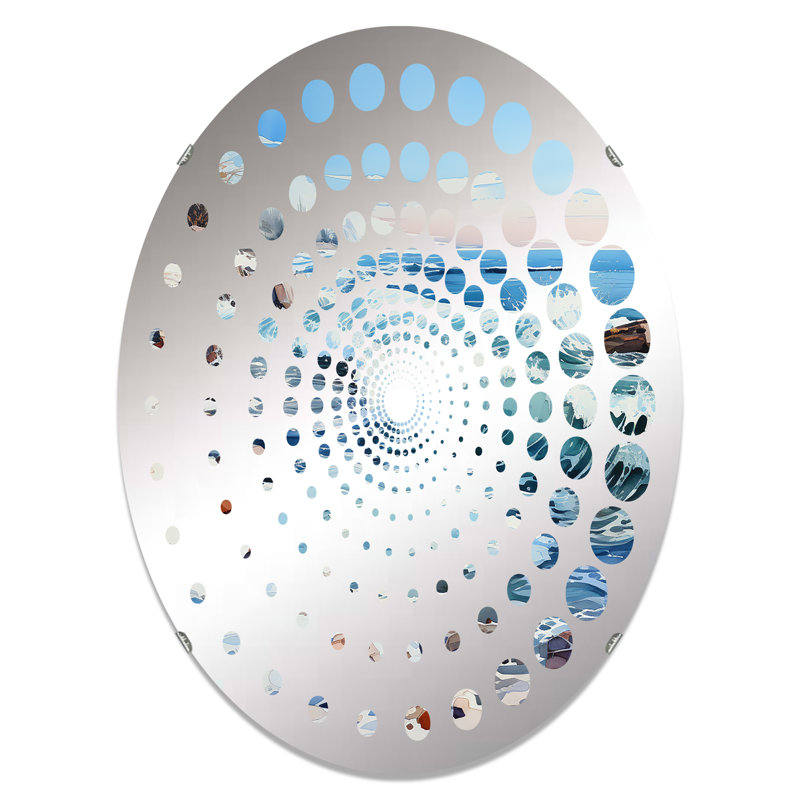Miroir d'appoint Ocean Winter, H 35,4 po x l 23,6 po