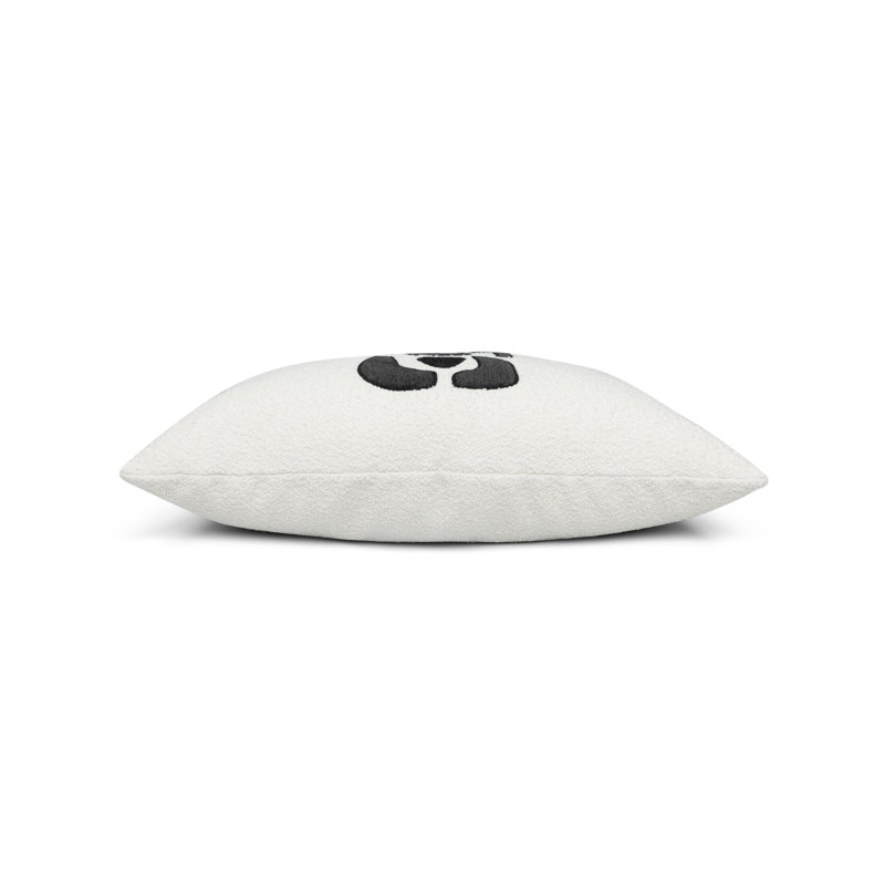 Resonate Charcoal Square Performance Pillow Cover & Insert, Ivory/Charcoal