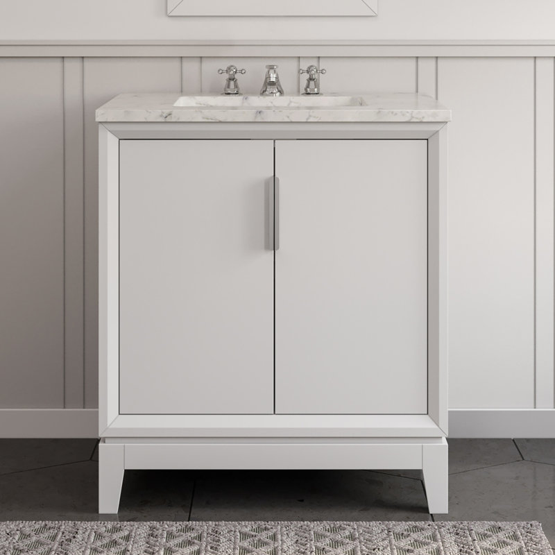 Elizabeth 30'' W Single Vanity, White