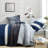 Nautica Heathered Block Reversible Grey Comforter Set-87353257