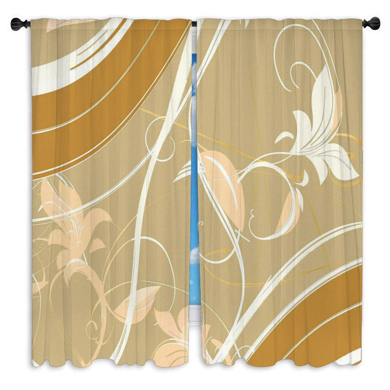 Paire de rideaux obscurcissant en polyester Kelechi, L 40 po x L 61 po