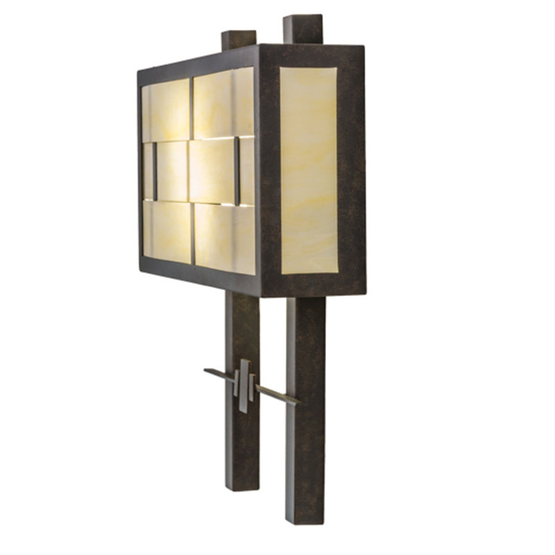 Weaved Idalight Steel Flush Mounted Sconce