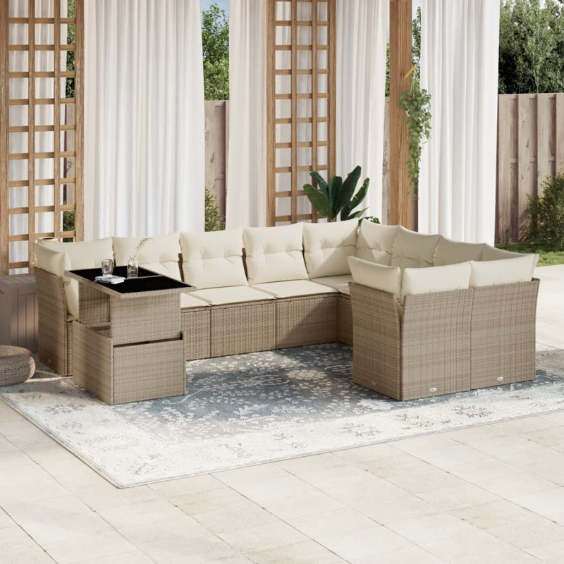 Ensemble de canapé de jardin Vidaxl
