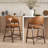 Upholstered Solid Wood Bar Stool Counter Stool-1188858365-1188858363
