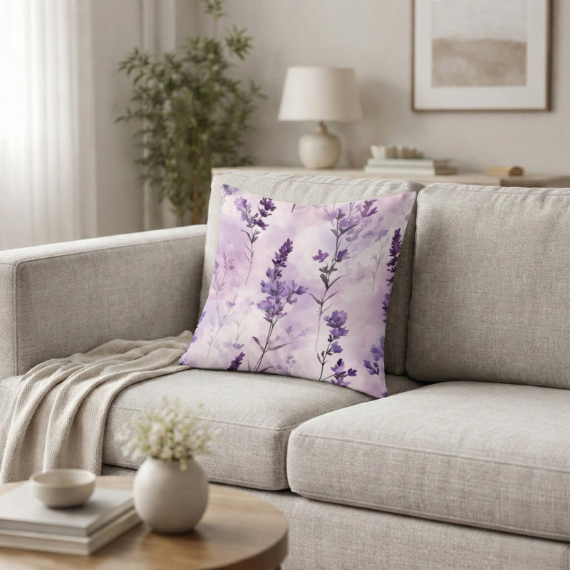 Coussin Floral, H 16 po x l 16 po