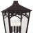 Jaxon 4-Light Western Bronze Outdoor Post Lantern