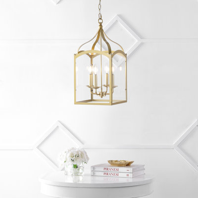 Luminaire suspendu rectangulaire à 4 lumières Viraj