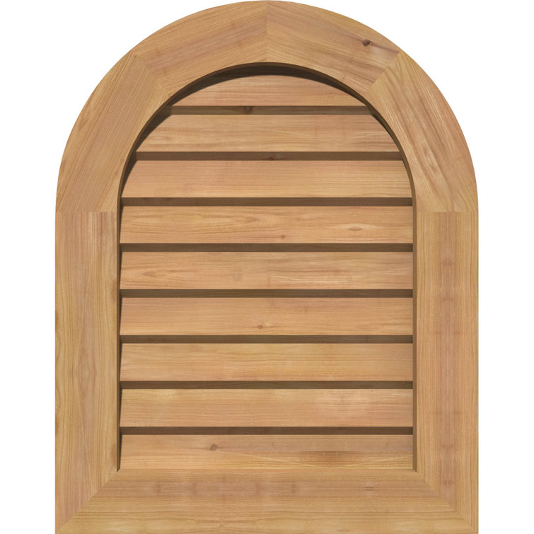 Évent à pignon rond en bois