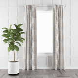 Prassana 100% Cotton Paisley Room Darkening Rod Pocket Single Curtain Panel