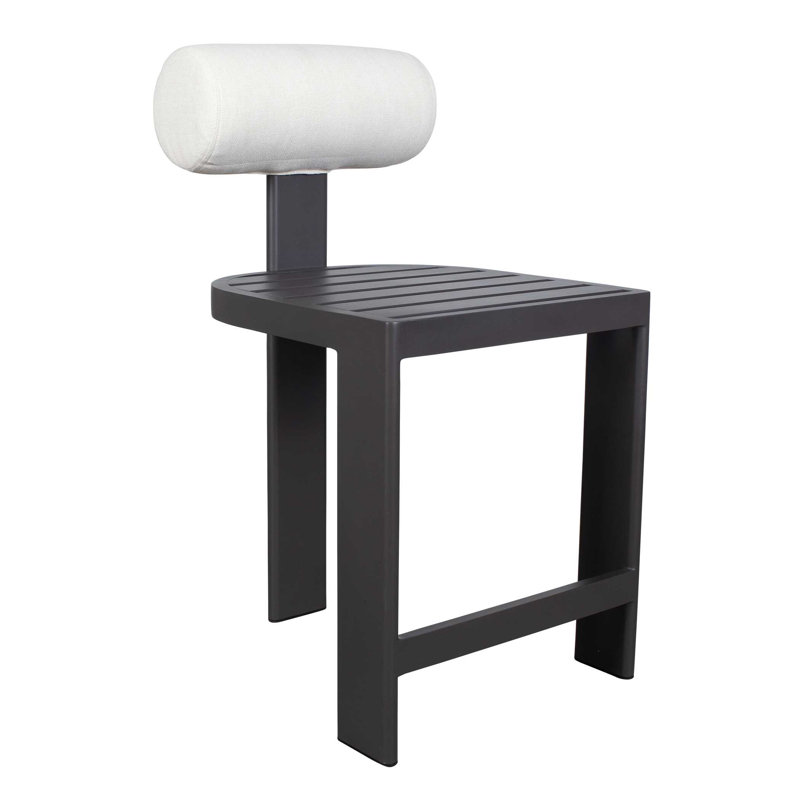 Uttermost Bolster Back Outdoor Bar Stool, 26"